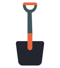 Garden Shovel Icon Set &ndash; Cartoon Hand-Drawn