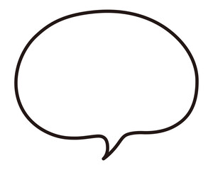 ふわふわなふきだしのイラスト