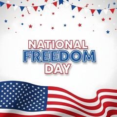 Fototapeta premium Celebrate national freedom day usa with patriotic spirit and american values