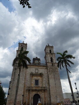 Cathedral of San Gervasio in Valladolid, Yucatan, Mexico