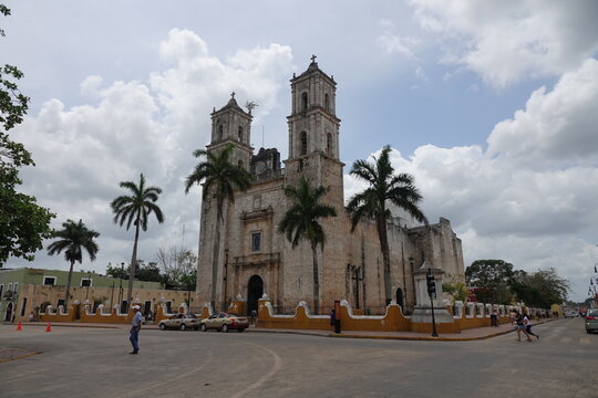 Cathedral of San Gervasio in Valladolid, Yucatan, Mexico