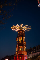 Traditional Christmas Pyramid at Paris Central Christmas Market