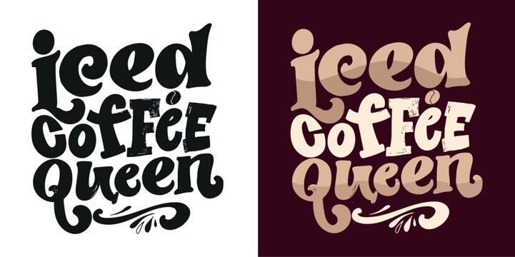Hand drawn doodle lettering quote about Coffee. Lettering for t-shirt design, mug print, bag print, clothes fashion. 100% hand drawn vector image.