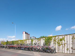 Bicycle shed -  Fietsenstalling, Station Eindhoven, Noord-Brabant province, The Netherlands