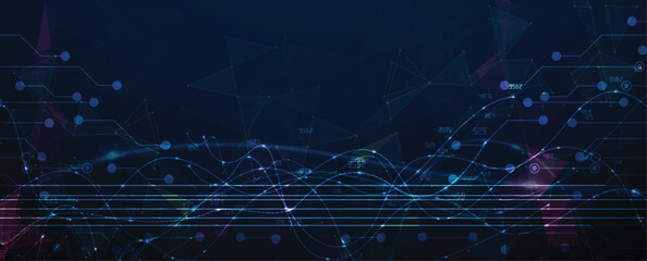 Abstract circuit technology board concept background