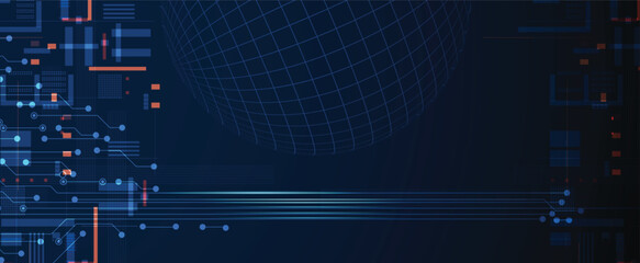 Abstract circuit technology board concept background