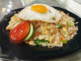 nasi goreng ikan bilis malay meal set