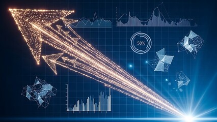 Abstract visualization of data and technology