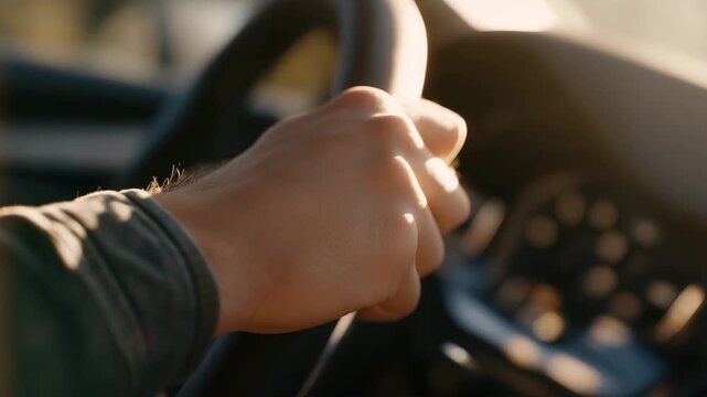 A close-up of a driver&rsquo;s foot pressing the accelerator pedal as sunlight reflects off brushed metal surfaces, capturing the quiet power and smooth performance of modern automotive engineering.