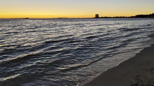Tramonto sulle dune di Porto Cesareo - Salento, Puglia, italia