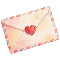 A hand-drawn illustration of a romantic letter sealed with a heart-shaped wax seal, conveying messages of affection and intimacy.