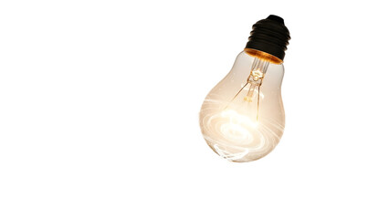 Glowing Lightbulb with Creative Energy