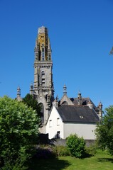 Parish enclosure of Lampaul-Guimiliau in Brittany in France, Europe