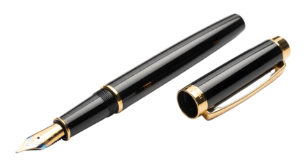 fountain pen isolated on white