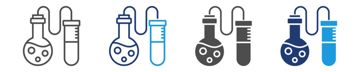 chemistry icon sheet multiple style