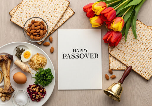 Celebrating passover with traditional items