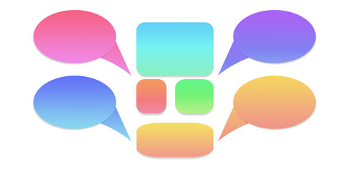 Chat box for organizational business planning illustration	