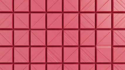 Seamless ruby chocolate bar texture with diagonal lines, realistic 3D pink dessert pattern background
Minimalist pink ruby chocolate blocks, top view seamless sweet food wallpaper and high resolution