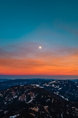 Sonnenuntergang Rennfeld - Hochsteiermark - &Ouml;sterrreich - Abendrot