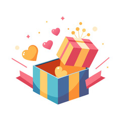 Valentine Love Gift Box Opening