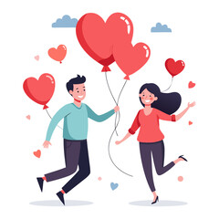 Valentine Heart Balloon Surprise