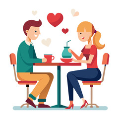 Valentine Romantic Cafe Date
