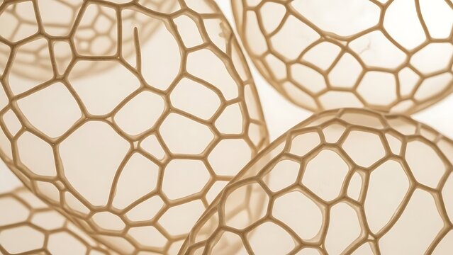 Microscopic view of cell structure - Powered by Adobe