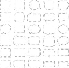 Rounded Box and Text Bubble Design Set