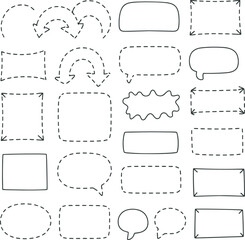 Various Frame and Speech Bubble Outlines