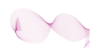 Vector abstract line art wavy smooth wavy line abstract background