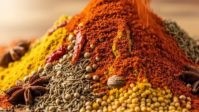 Aromatic Spice Symphony - A Culinary Journey Through Flavors and Colors.