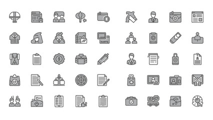 Collection of Business and Finance Icons for Digital Use.