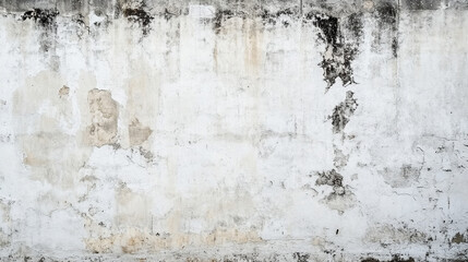 Old white wall texture background with subtle cracks and imperfections, ideal for vintage, grunge, minimalistic, or artistic design projects and backdrops