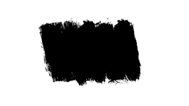 Hand-painted black ink smear animation featuring organic grunge textures ideal for cinematic motion graphics lower thirds and artistic digital video overlays.
