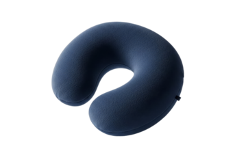 Comfortable Neck Pillow for Travel and Relaxation isolated on transparent cutout background, cut out, png