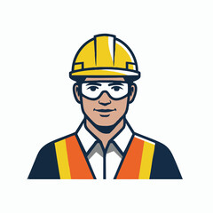Construction Worker Safety Illustration