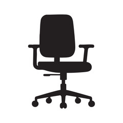 Office Chair Silhouette Icon
