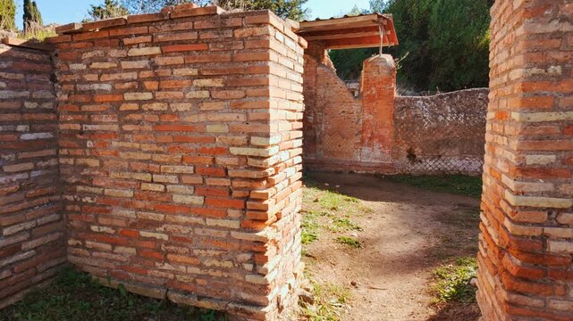 The Necropoli della Via Ostiense in Ostia Antica, the old port of Rome, Lazio, Italy, dating back to the 7th century BC