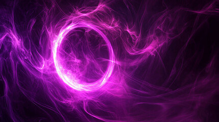 Purple magenta plasma ring overlay with glowing energy effect, creating a futuristic, vibrant, and dynamic visual for digital art, sci-fi, or graphic designs.
