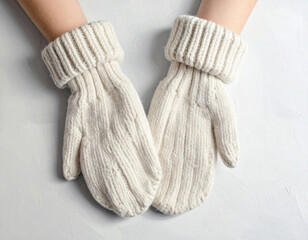 Knitted gloves, Generated image	

