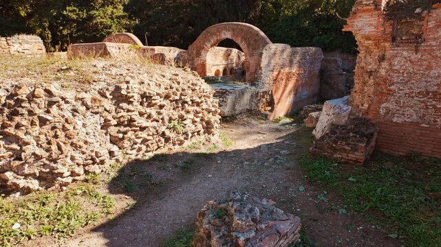 The Necropoli della Via Ostiense in Ostia Antica, the old port of Rome, Lazio, Italy, dating back to the 7th century BC