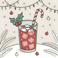 festive christmas drink refreshing cranberry sweet