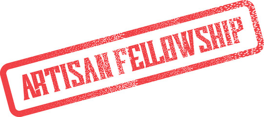 Engaging Artisan Fellowship Stamp for Creative Community Building and Collaboration Events