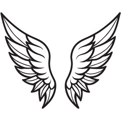 Wings Line Art Vectors