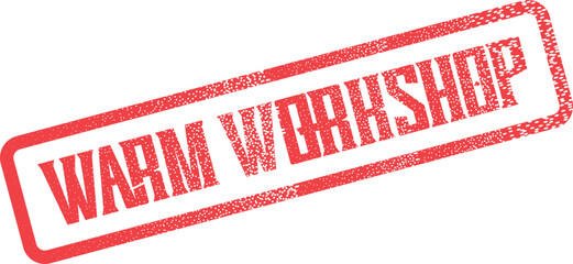 Official Warm Workshop textured seal for educational events and professional development programs