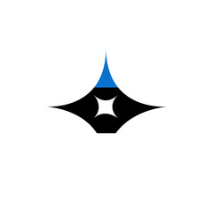 Fototapeta premium Estonia Flag Square Star In Icon