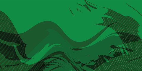 Abstract Rough green Grunge Wave Texture Design Background with Dots, Halftone green Color Pattern, Grunge Texture Gradient.