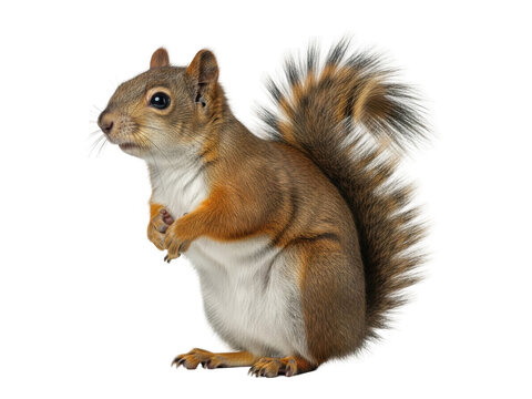 Squirrel isolated on transparent background