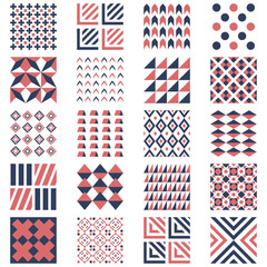 Obraz premium collection of seamless geometric patterns design elements