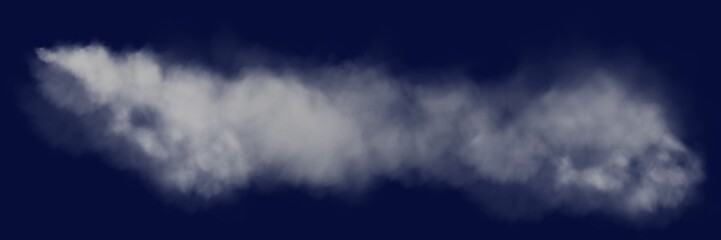Fototapeta premium Fog., clouds, smoke on black background